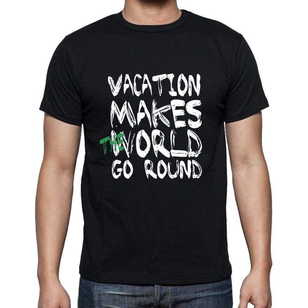 vacation, World Goes Arround, <span>Men's</span> <span><span>Short Sleeve</span></span> <span>Round Neck</span> T-shirt 00082 - ULTRABASIC