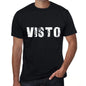 Visto Mens T Shirt Black Birthday Gift 00551 - Black / Xs - Casual