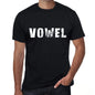 Vowel Mens Retro T Shirt Black Birthday Gift 00553 - Black / Xs - Casual