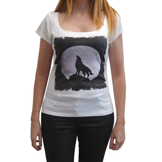 Wolf T-shirt for women,short sleeve,cotton tshirt,women t shirt,gift - Josy