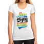 Womens Graphic T-Shirt LGBT Love Who You Want White - White / S / Cotton - T-Shirt